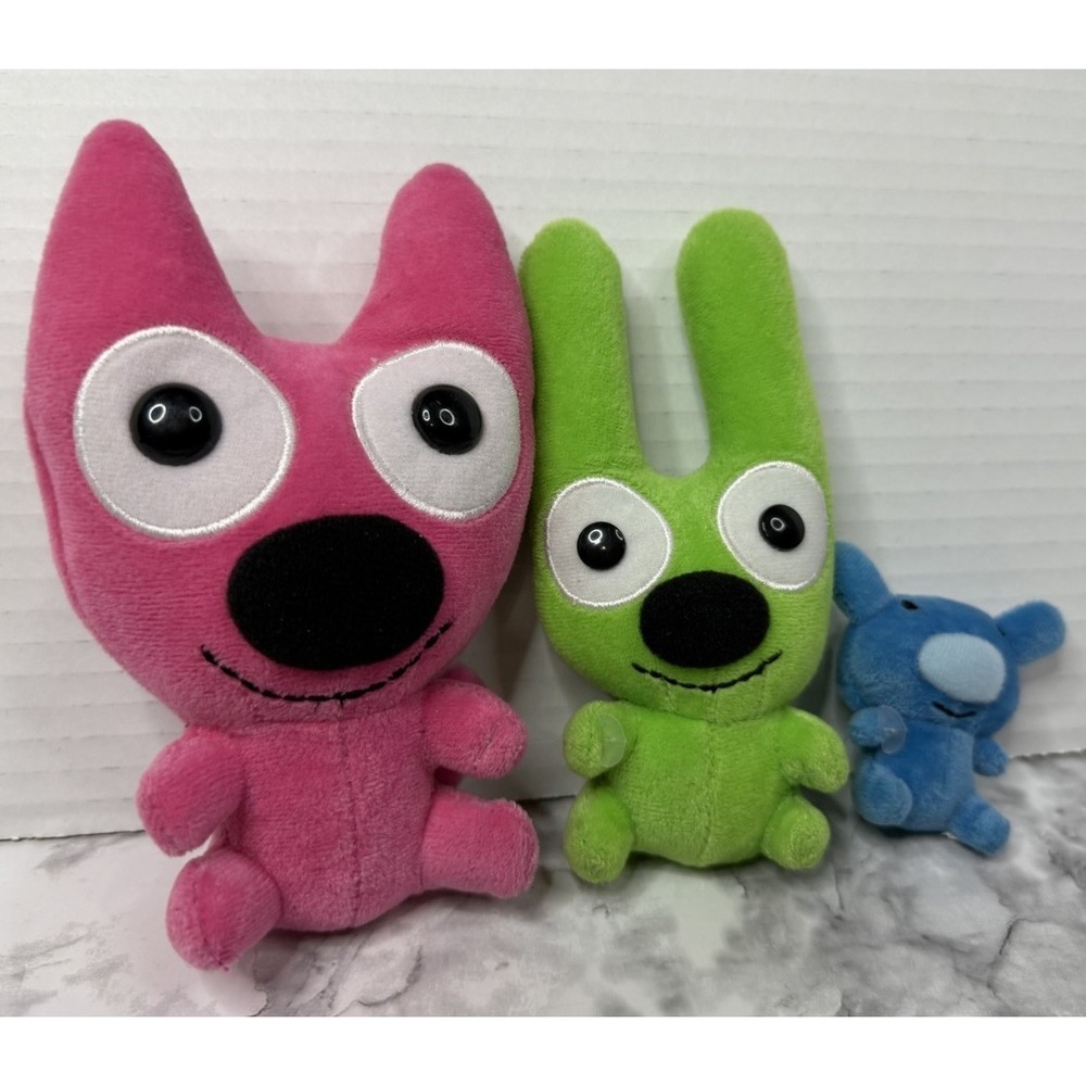 Hallmark Trio Of Pals 6" Hoops & Yoyo & Mini Blue Piddles Plush Set Collectable - Picture 1 of 12